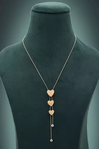 Gold color anti tarnish necklace