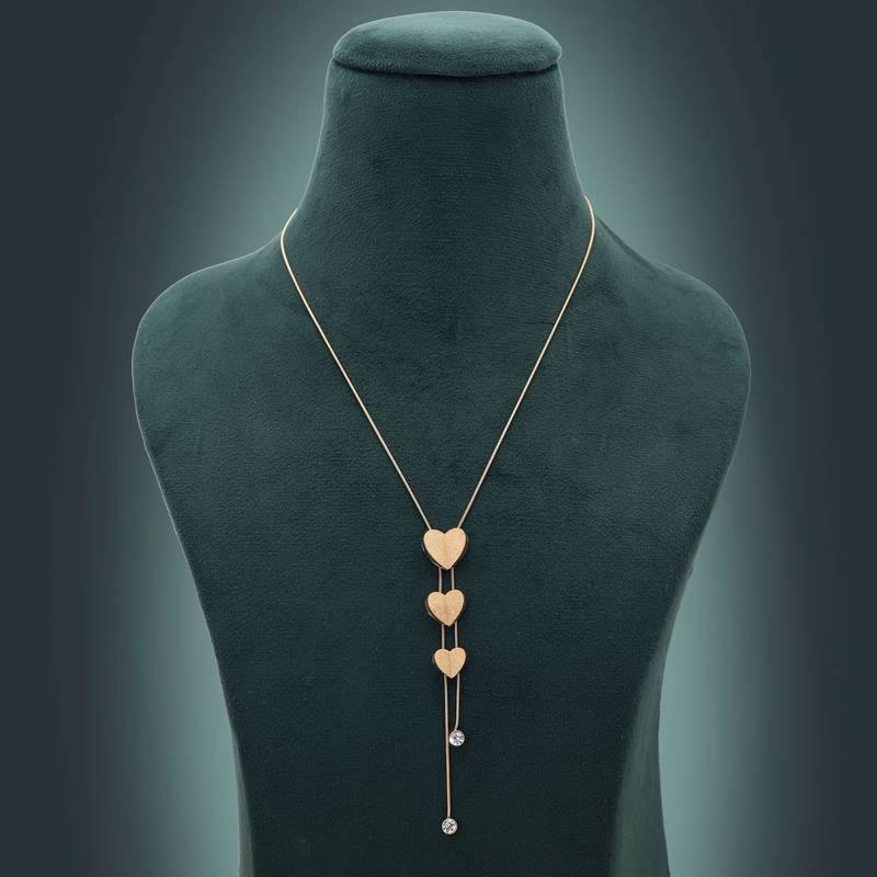 Gold color anti tarnish necklace
