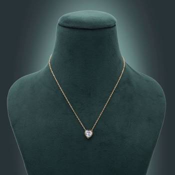 White color anti tarnish necklace 2