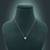 White color anti tarnish necklace