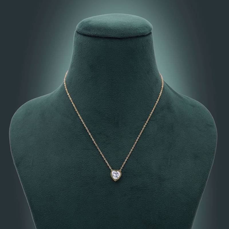 White color anti tarnish necklace