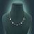 White color anti tarnish necklace