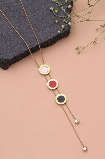 Multi color anti tarnish necklace