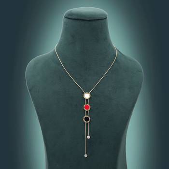 Multi color anti tarnish necklace 2
