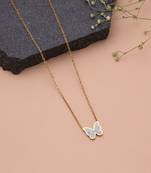 White color anti tarnish necklace