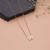 White color anti tarnish necklace