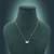 White color anti tarnish necklace