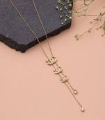 Gold color anti tarnish necklace