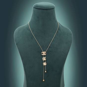 Gold color anti tarnish necklace 2
