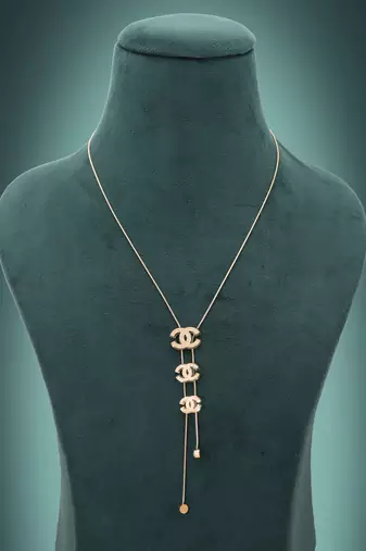 Gold color anti tarnish necklace