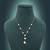 White color anti tarnish necklace