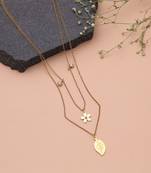 Gold color anti tarnish necklace