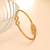Gold color anti tarnish bracelet