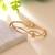 Gold color anti tarnish bracelet