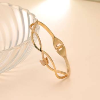 Gold color anti tarnish bracelet 2