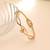 Gold color anti tarnish bracelet