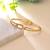 Gold color anti tarnish bracelet