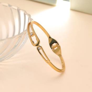 Gold color anti tarnish bracelet 2