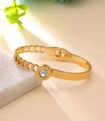 Gold color anti tarnish bracelet