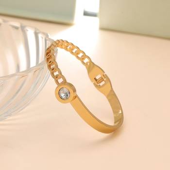 Gold color anti tarnish bracelet 2