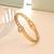 Gold color anti tarnish bracelet