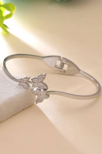 Silver color anti tarnish bracelet