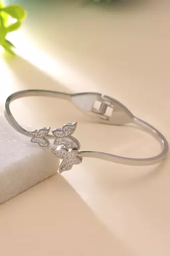 Silver color anti tarnish bracelet