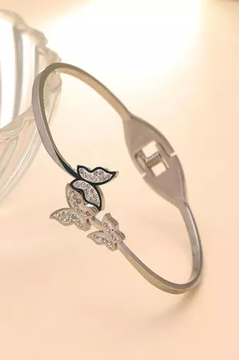 Silver color anti tarnish bracelet