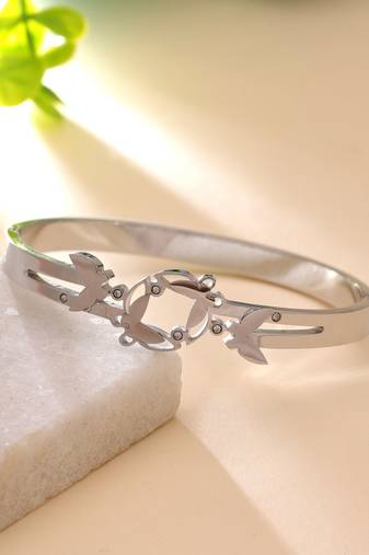 Silver color anti tarnish bracelet