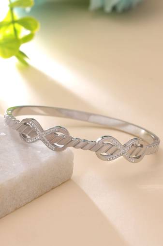 Silver color anti tarnish bracelet