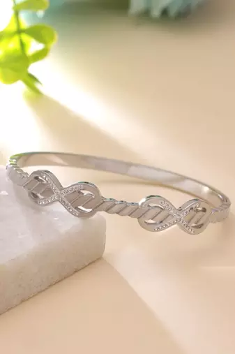 Silver color anti tarnish bracelet