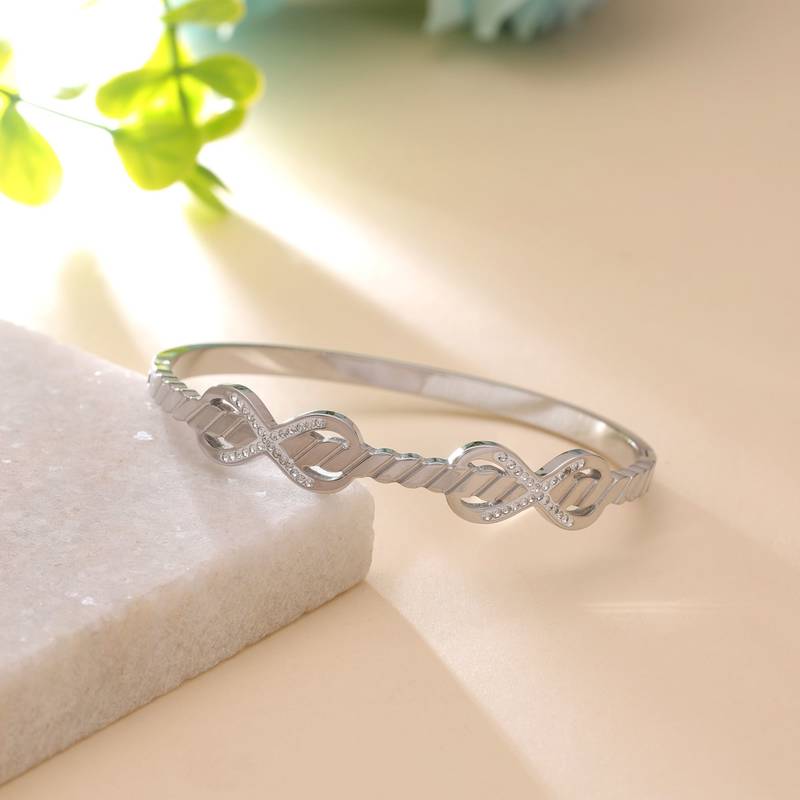 Silver color anti tarnish bracelet