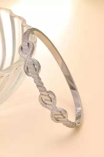 Silver color anti tarnish bracelet