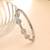 Silver color anti tarnish bracelet