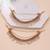 Gold color matte gold earrings chain