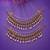 Rani & green color matte gold earrings chain