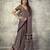 Black modal satin ajrakh print saree