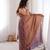 Copper fendy satin sequence embroidered saree