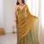 Gold fendy satin sequence embroidered saree