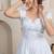 White solid cotton tiered dress for women
