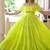 Lemon solid cotton tiered maxi dress for women