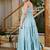 Grey solid cotton fit & flare maxi dress for women