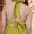 Green solid cotton tiered maxi dress for women
