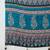 Teal green ready to wear saree with unstitched blouse for women
