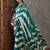 Rama green festive ready to wear saree with designer blouse fabric