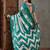 Rama green festive ready to wear saree with designer blouse fabric