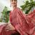 Rani pink designer party wear ready made saree