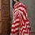 Red elegant ready made saree with matching blouse piece