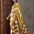 Yellow wedding wear ready to wear saree with blouse piece