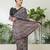 Red ethnic ready made saree with matching blouse
